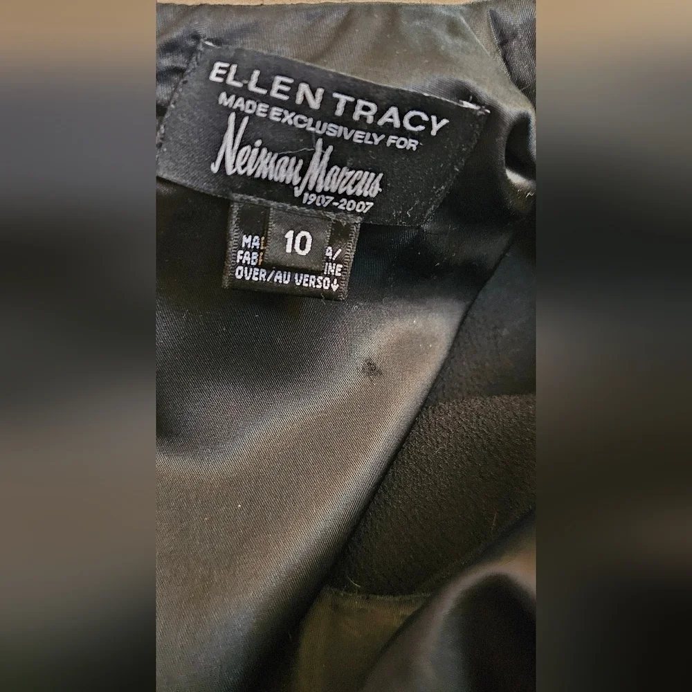 Ellen Tracy for Neiman Marcus sz 10 little black dress 👗 - Picture 4 of 4